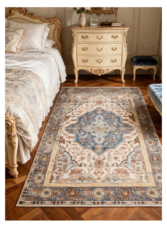 Noon East Carpet Rug Anti-Slip-  Size- 91 x 153 cm - 3x5 ft | Royal Heritage Design | Color- Olive Green| Ideal as Carpets for Living room, Bedroom, Office, Entry hallways, Foyers or balcony - Image 4